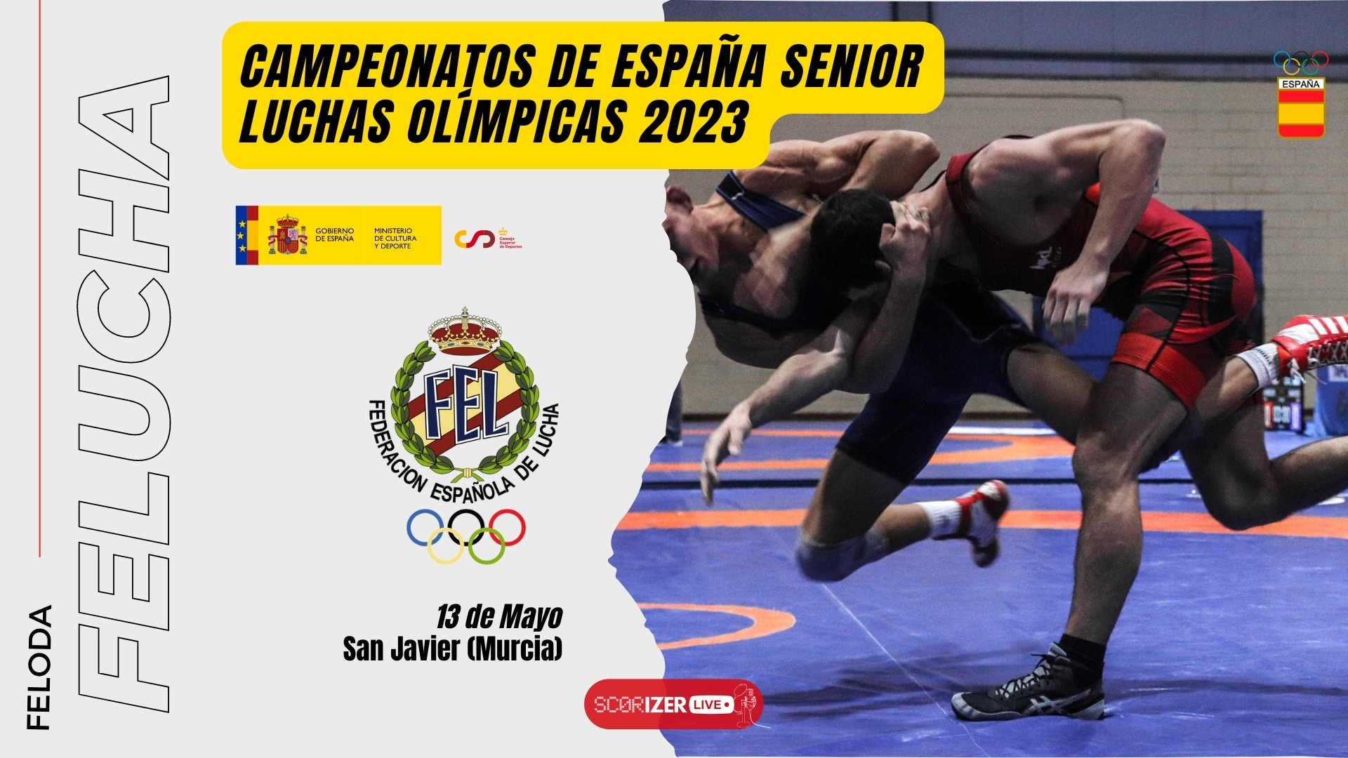 Murcia acoge este fin de semana los Campeonatos de Espa&ntilde;a S&eacute;nior de Luchas Ol&iacute;mpicas